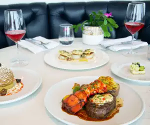 Valentine's Menu at 360 Restaurant in the CN Tower | Lobster tail with wine