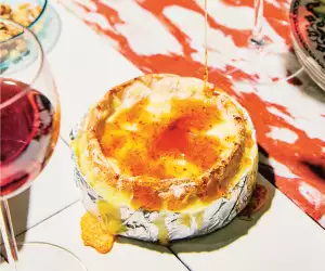 Weeknight dinner recipes | Christine Flynn’s Baked Cheese with Hot Honey