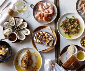 The best new restaurants in Toronto | Assorted plates at Vinotecca Pompette