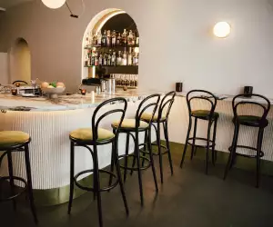 The bar at Henry's Restaurant and wine bar
