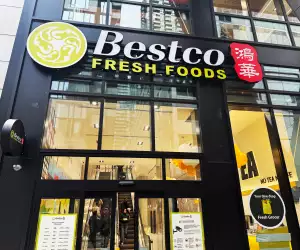 Outside Bestco Fresh Foods downtown Toronto location