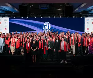 Award winners on stage at North America's 50 Best Restaurants
