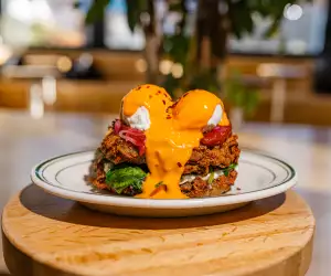 Eggs Benedict at Gateau Ghost