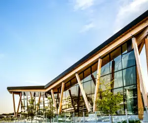 Views of Friday Harbour's Lake Club Restaurant