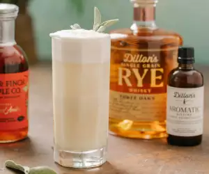 Fall drinks: Dillon's The Pancake Flip cocktail with ingredients