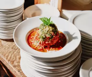 The Giant Meatball at Gio Rana’s Really Really Nice Restaurant (a.k.a., “The Nose”)