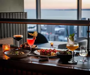 Best happy hours in Toronto | The happy hour menu at Aera in The Well