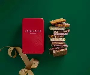 FrischSchoggi Tin of Swiss chocolate from Läderach